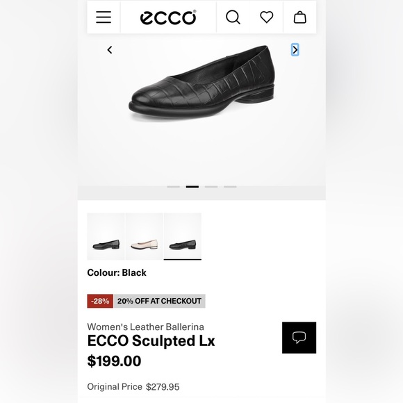 ECCO Sculpted Lx Women's Leather Ballerina Flats - NEW! - Picture 13 of 13